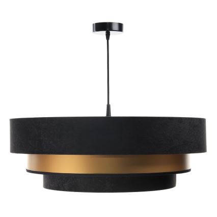 Висящ полилей TRINITI 1xE27/60W/230V черен/златист