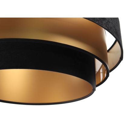 Висящ полилей TRINITI 1xE27/60W/230V черен/златист