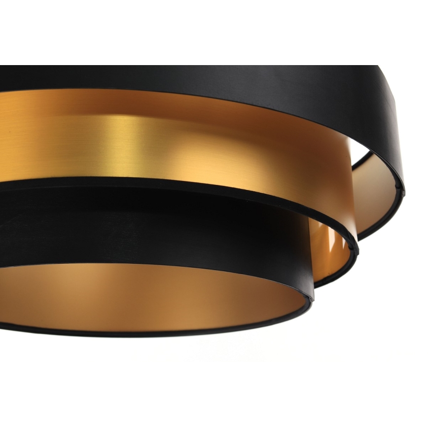 Висящ полилей TRINITI 1xE27/60W/230V черен/златист