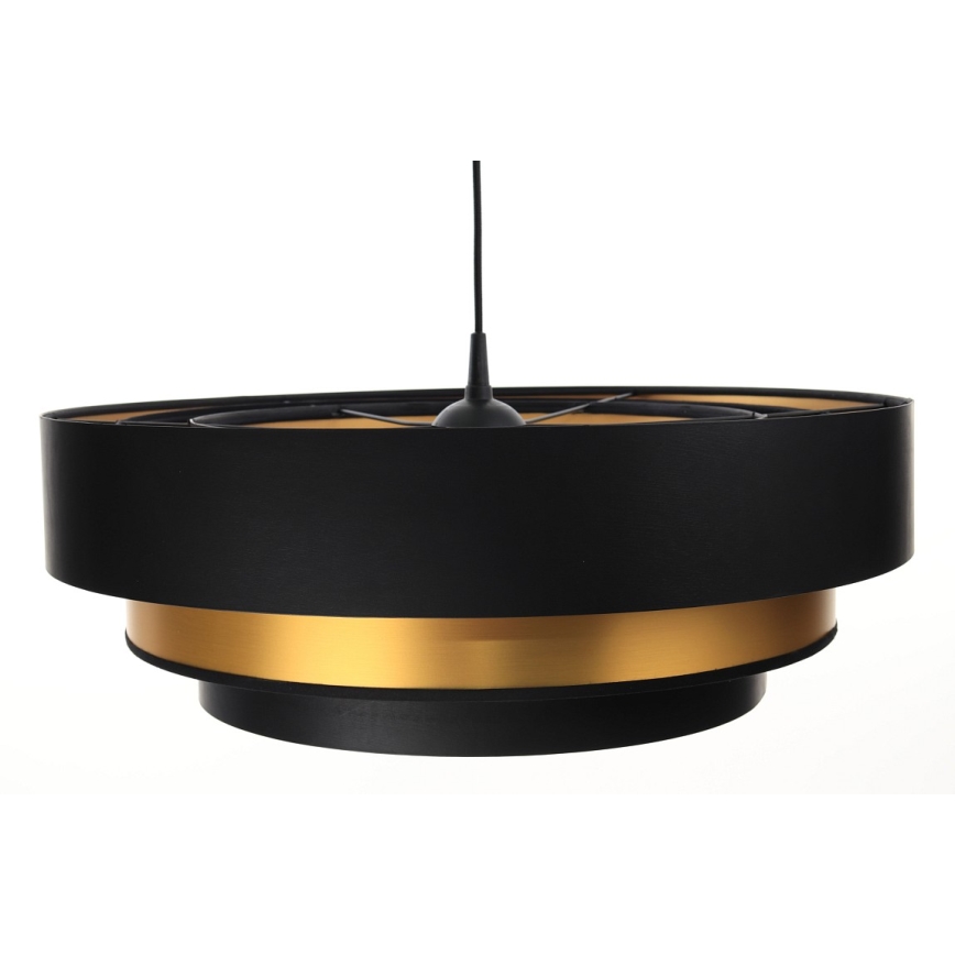 Висящ полилей TRINITI 1xE27/60W/230V черен/златист