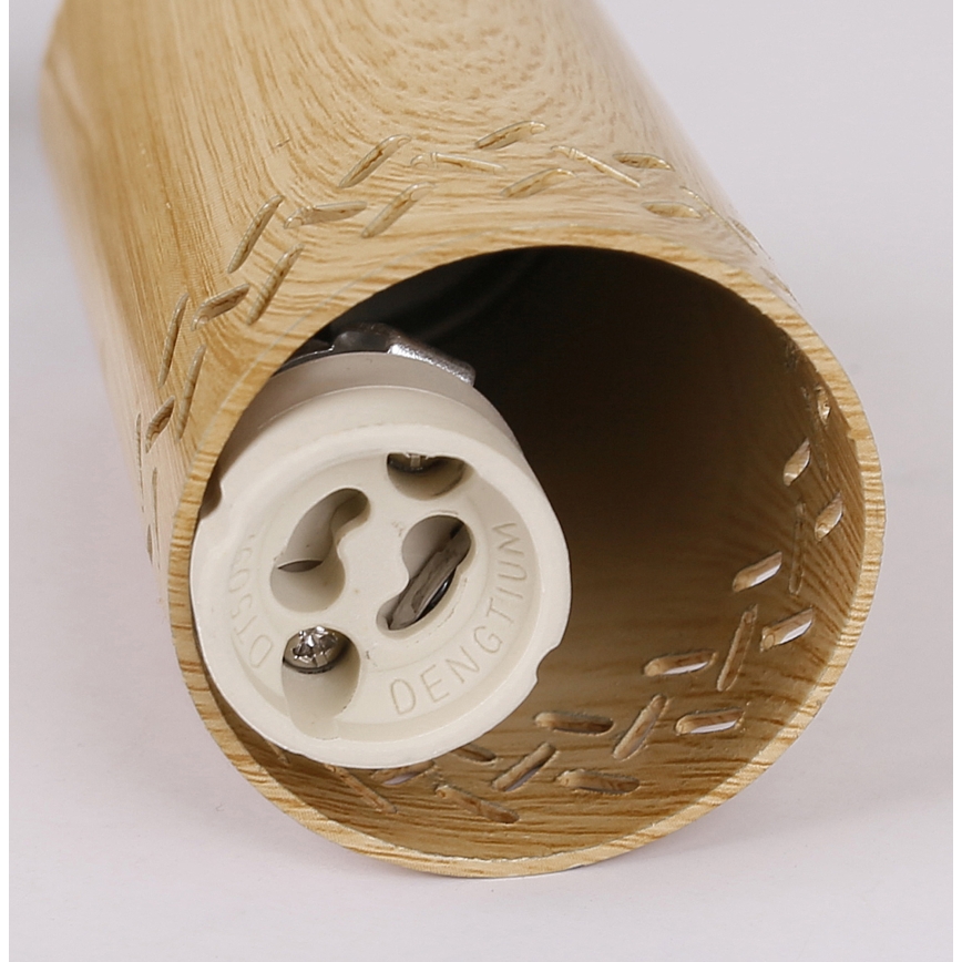 Висящ полилей TUBO 3xGU10/25W/230V дървен