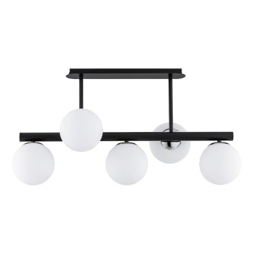 Висящ полилей TUKANE 5xE14/10W/230V черен