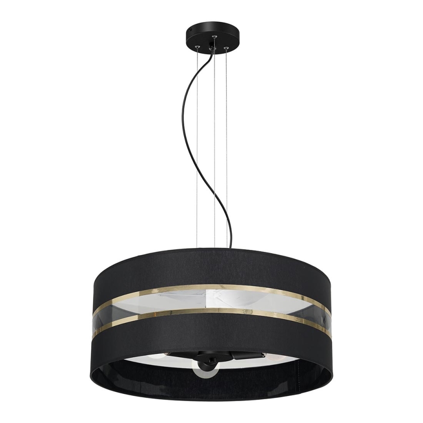 Висящ полилей ULTIMO 3xE27/60W/230V черен