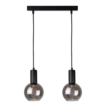 Висящ полилей UPRA 2xE27/60W/230V черен