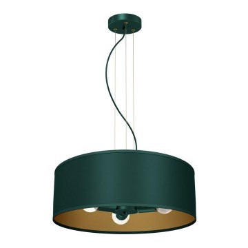 Висящ полилей VERDE 3xE27/60W/230V зелен