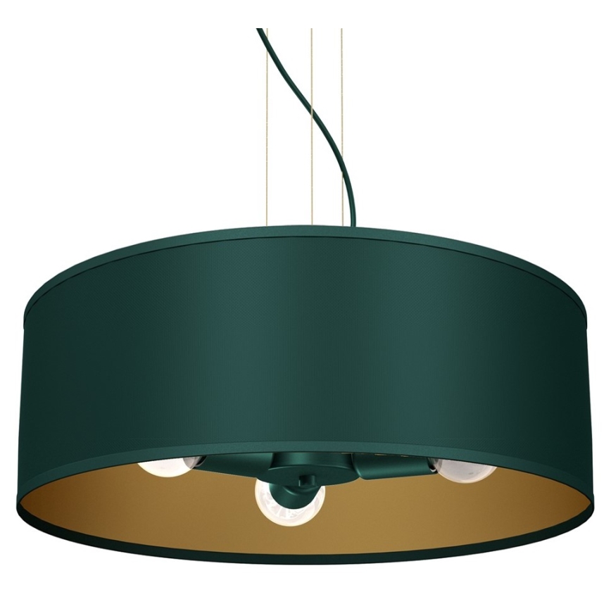 Висящ полилей VERDE 3xE27/60W/230V зелен