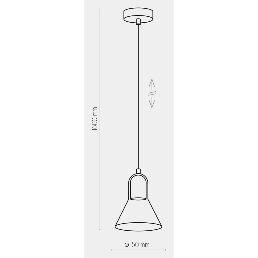 Висящ полилей VICHY 1xGU10/10W/230V