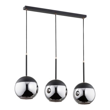 Висящ полилей VOLDA 3xE27/60W/230V черен