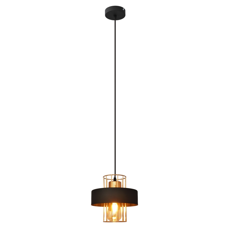 Висящ полилей VOLTA 1xE27/15W/230V черен/златист