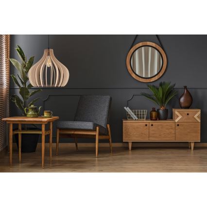 Висящ полилей WILL 1xE27/60W/230V черен