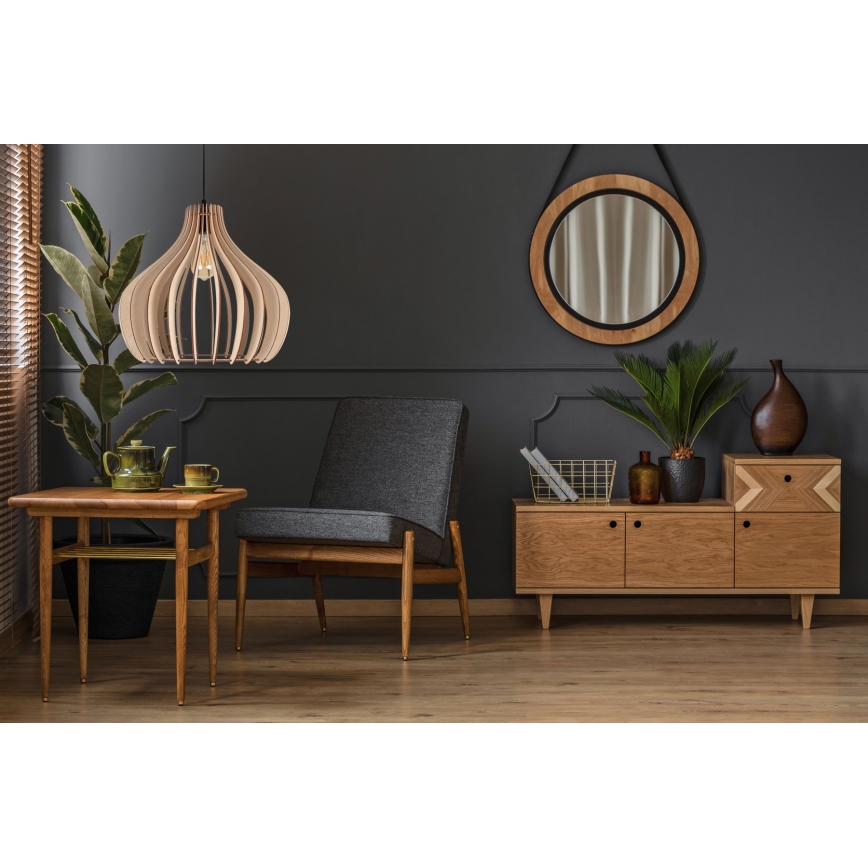 Висящ полилей WILL 1xE27/60W/230V черен