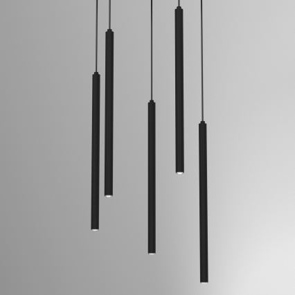 Висящ полилей YORU 5xG9/8W/230V черен