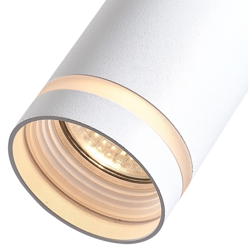 Висящ полилей за 3-фазна релсова система PIPE 1xGU10/25W/230V бял
