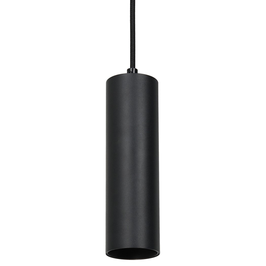 Висящ полилей за 3-фазна релсова система PIPE 1xGU10/25W/230V черен