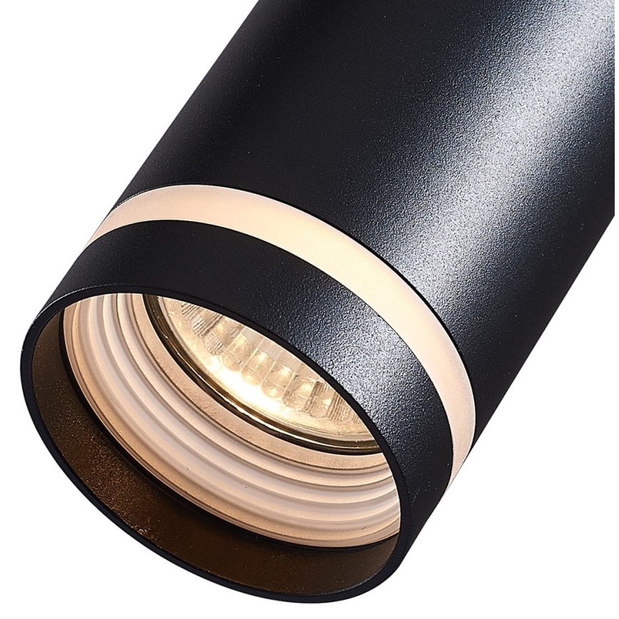 Висящ полилей за релсова система PIPE 1xGU10/25W/230V черен