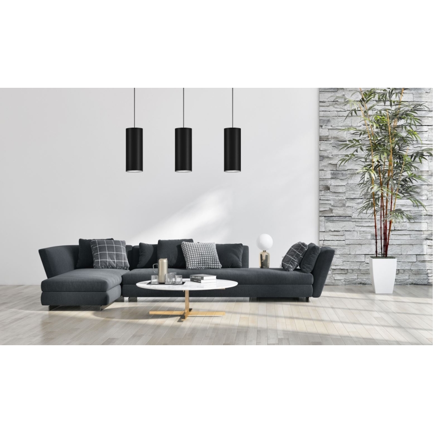 Висящ полилей ZIK 1xE27/40W/230V ⌀ 10 см черен