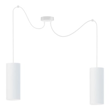 Висящ полилей ZIK 2xE27/40W/230V бял