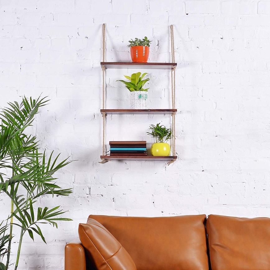 Висяща етажерка 120x60 cм смърч