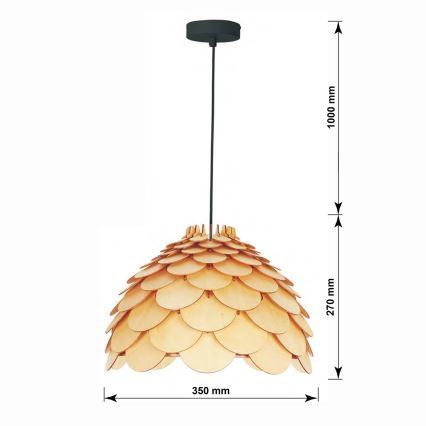 Висяща лампа BURGO на кабел 1xE27/60W/230V Ø 35 см