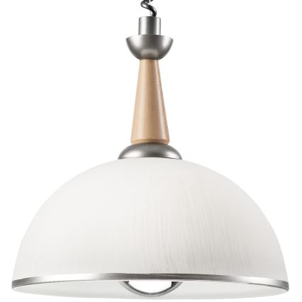Сгъваем полилей CHIARA 1xE27/60W/230V сребрист/бежов/бук