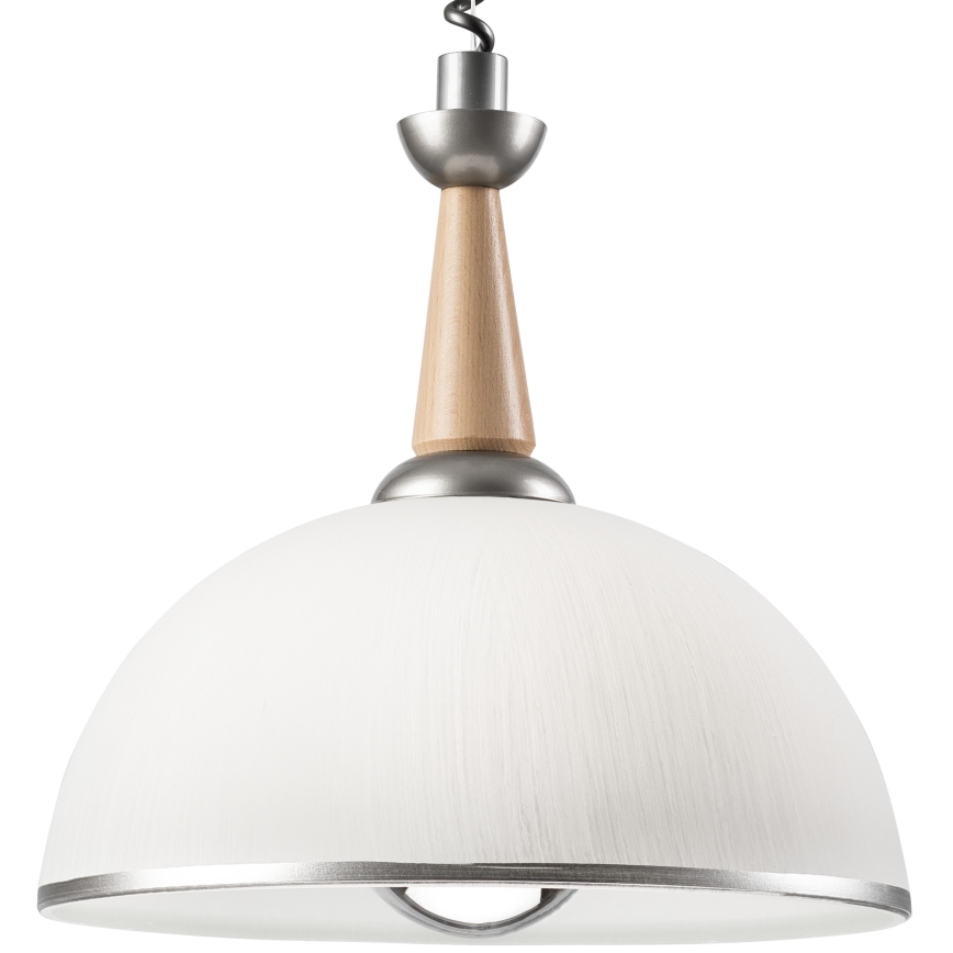 Сгъваем полилей CHIARA 1xE27/60W/230V сребрист/бежов/бук