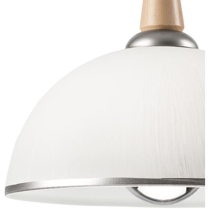 Сгъваем полилей CHIARA 1xE27/60W/230V сребрист/бежов/бук