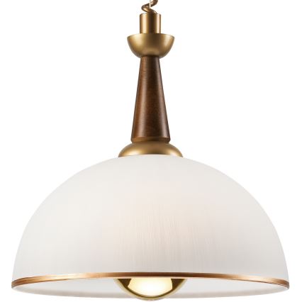 Сгъваем полилей CHIARA 1xE27/60W/230V кафяв/бук