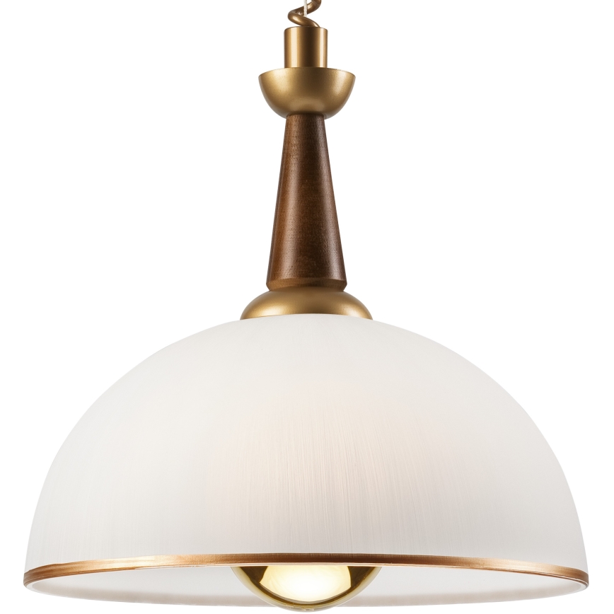 Сгъваем полилей CHIARA 1xE27/60W/230V кафяв/бук