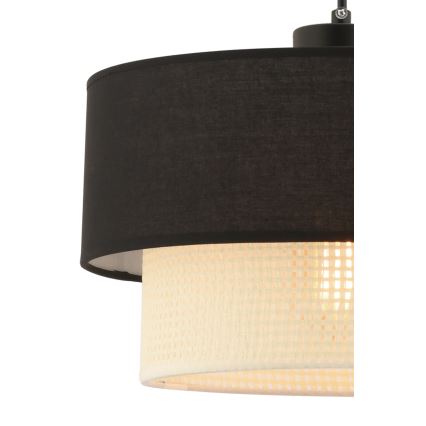 Висяща лампа ECHO 1xE27/60W/230V черна/кремава