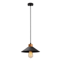 Висяща лампа MANAVGAT 1xE27/40W/230V черна/кафява