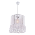 Vисяща лампа на шнур NESS MACRAME 1xE27/40W/230V бяла