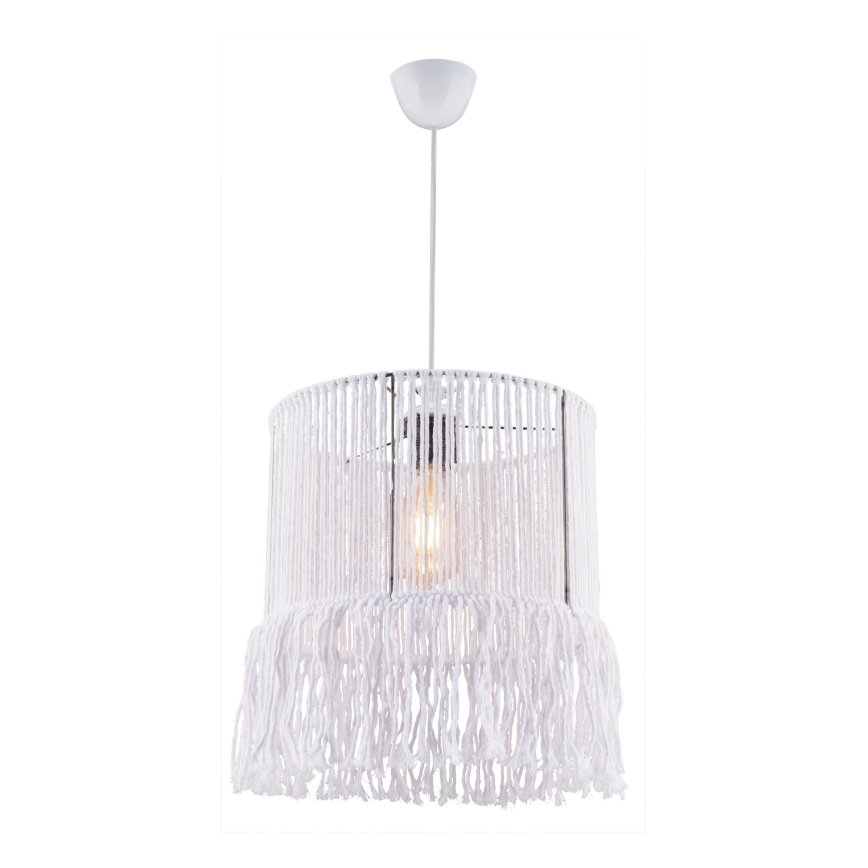 Vисяща лампа на шнур NESS MACRAME 1xE27/40W/230V бяла