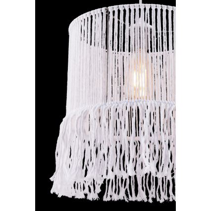 Vисяща лампа на шнур NESS MACRAME 1xE27/40W/230V бяла