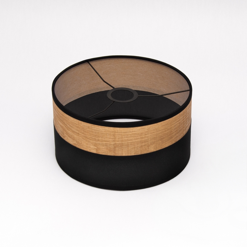 Висяща лампа на кабел ALBA 1xE27/15W/230V Ø25 см черна/кафява