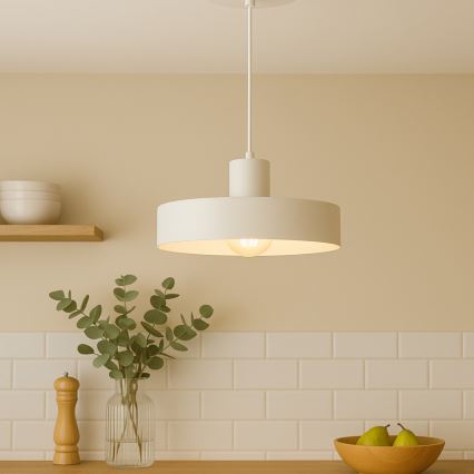 Висяща лампа на кабел ARCANE 1xE27/60W/230V бяла