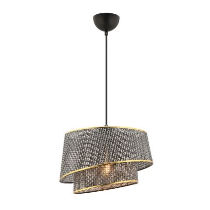 Висяща лампа на кабел BARETTE 1xE27/60W/230V сива/златиста