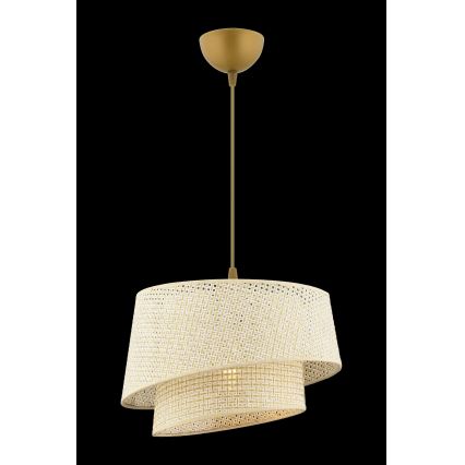 Vисяща лампа на кабел BARETTE 1xE27/60W/230V кремава