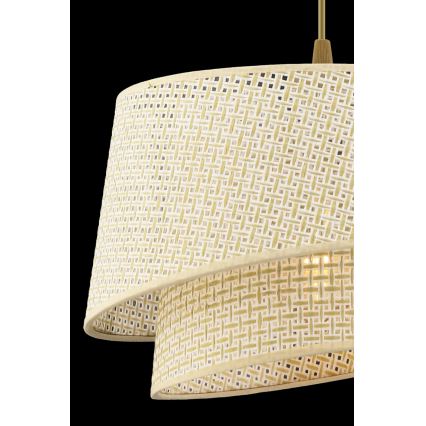 Vисяща лампа на кабел BARETTE 1xE27/60W/230V кремава