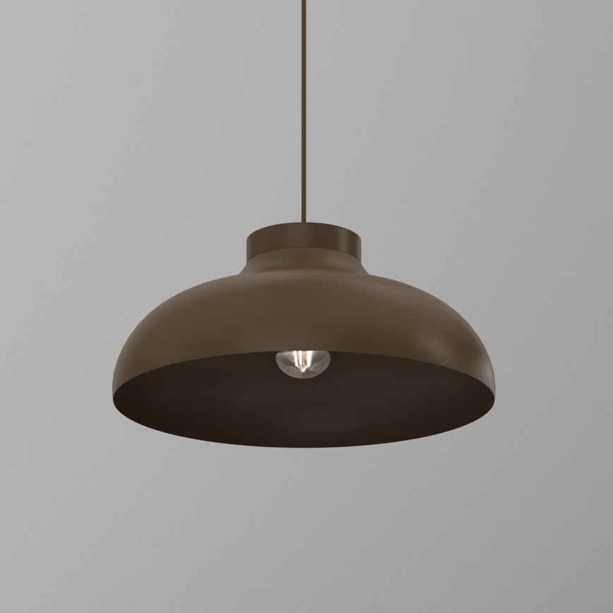 Висяща лампа на кабел BASCA 1xE27/15W/230V кафява