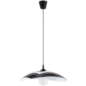 Висяща лампа на кабел CZANI 1xE27/15W/230V черна