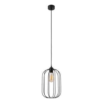 Висяща лампа на кабел DESTELLO 1xE27/15W/230V Ø 21 см, черна
