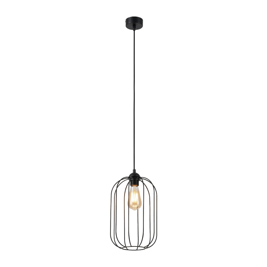 Висяща лампа на кабел DESTELLO 1xE27/15W/230V Ø 21 см, черна