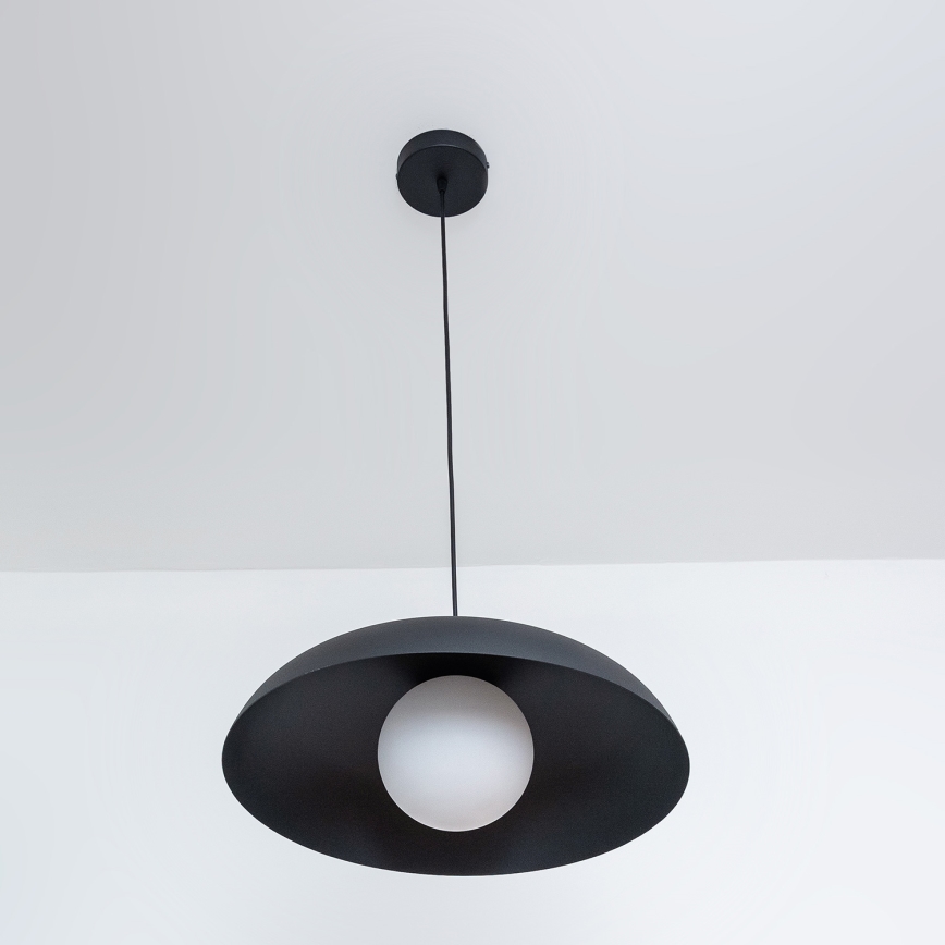 Висяща лампа на кабел ECLIPSE 1xE27/15W/230V черна