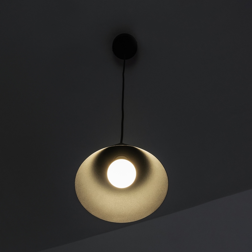 Висяща лампа на кабел ETNA II 1xE27/15W/230V Ø 18,5 см, черна