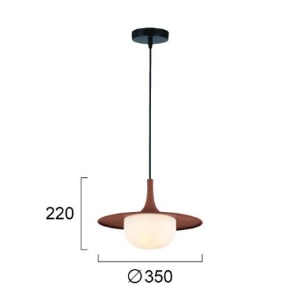 Висяща лампа на кабел FRED 1xG9/10W/230V, кафява