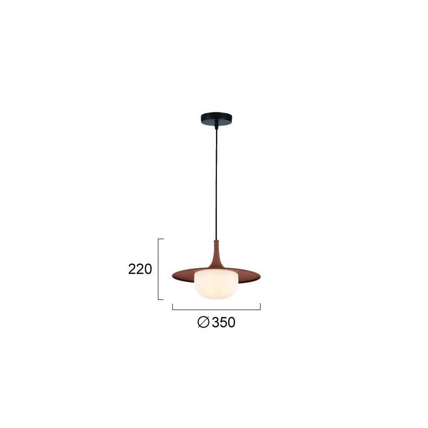 Висяща лампа на кабел FRED 1xG9/10W/230V, кафява