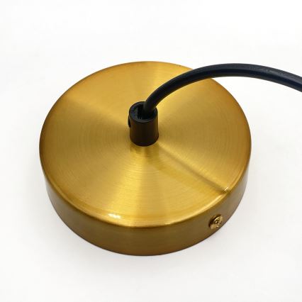 Висяща лампа на кабел HECTOR 1xE27/15W/230V бял/месинг Ø 25 см