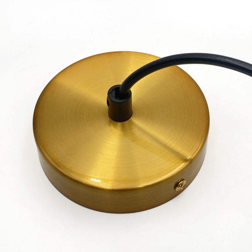 Висяща лампа на кабел HECTOR 1xE27/15W/230V бял/месинг Ø 25 см