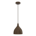 Висяща лампа на кабел NOAK CLASSIC 1xE27/15W/230V кафява