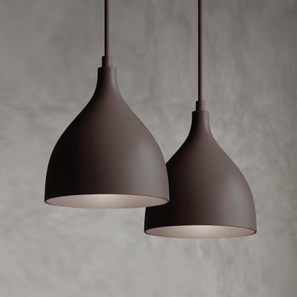 Висяща лампа на кабел NOAK CLASSIC 2xE27/15W/230V кафява